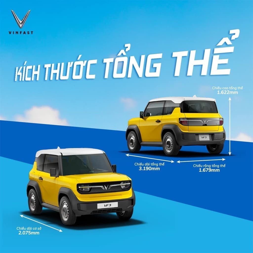 Thông số kỹ thuật xe điện VinFast VF 3
