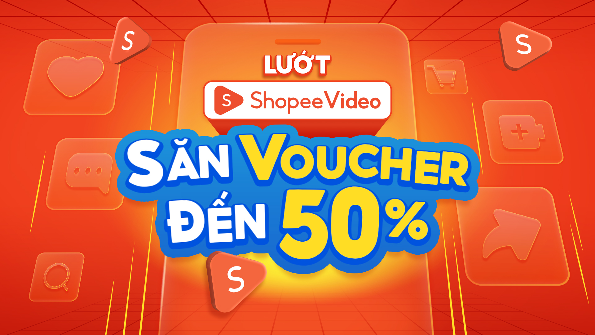 Xem Shopee Video để săn voucher giảm 50%
