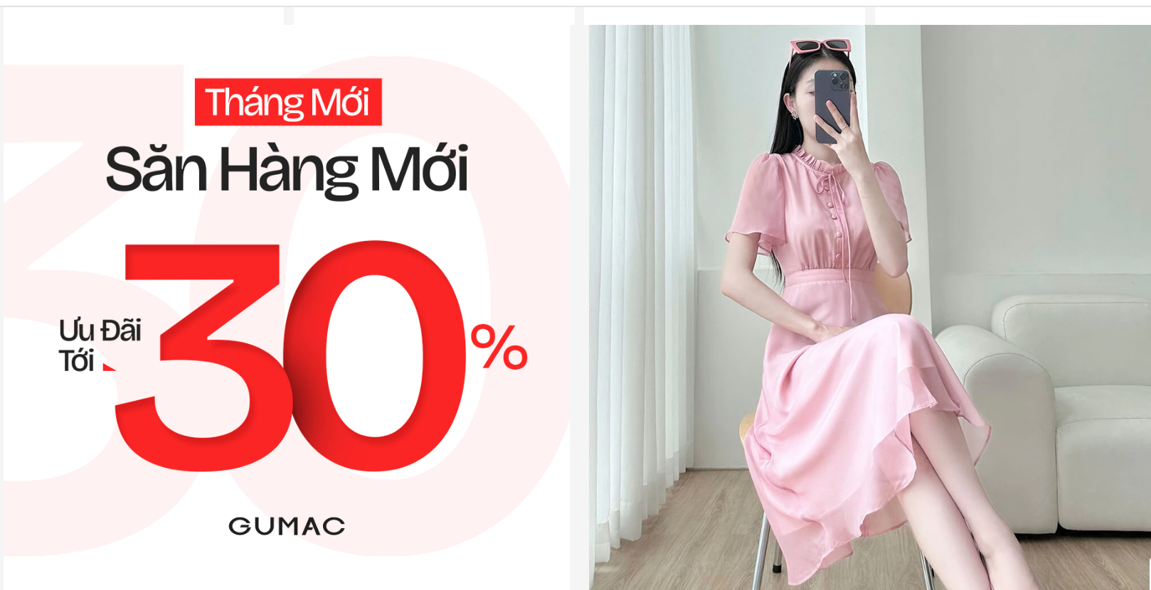 Đầm A xòe xếp ly Gumac DE03043