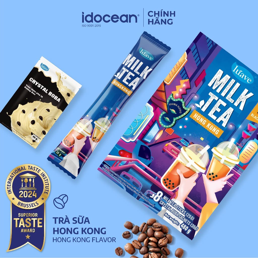 Hình ảnh trà sữa HongKong Lúave đậm màu