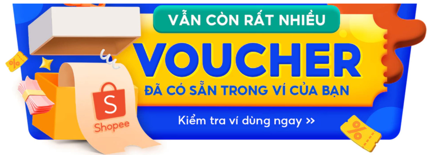 Danh sách voucher đã lưu trong ví Shopee