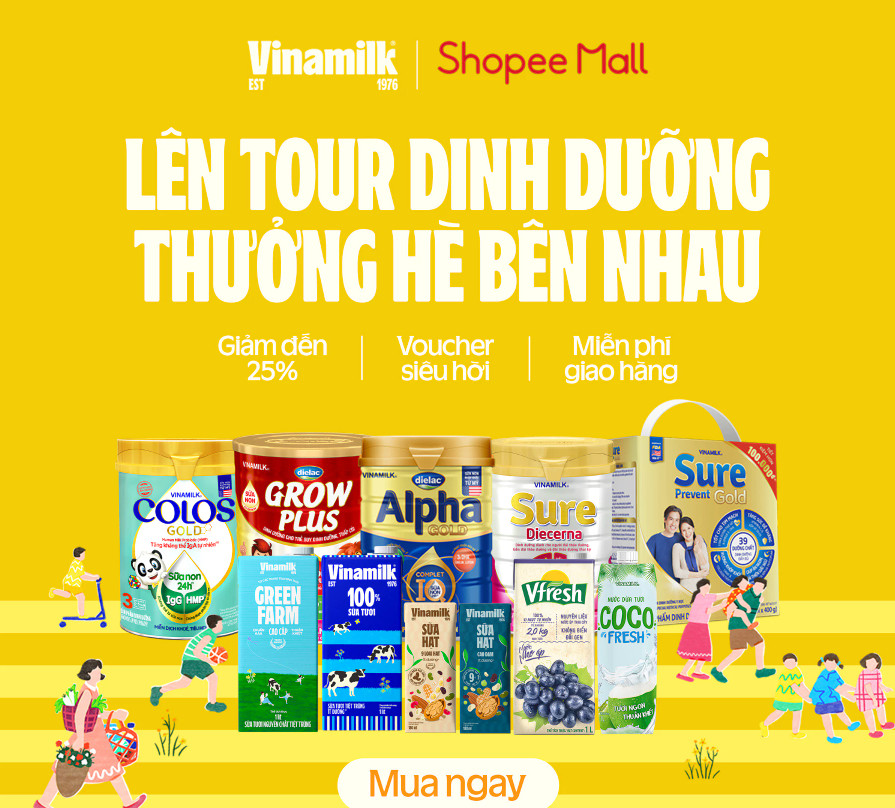 Shop Vinamilk chính hãng trên Shopee