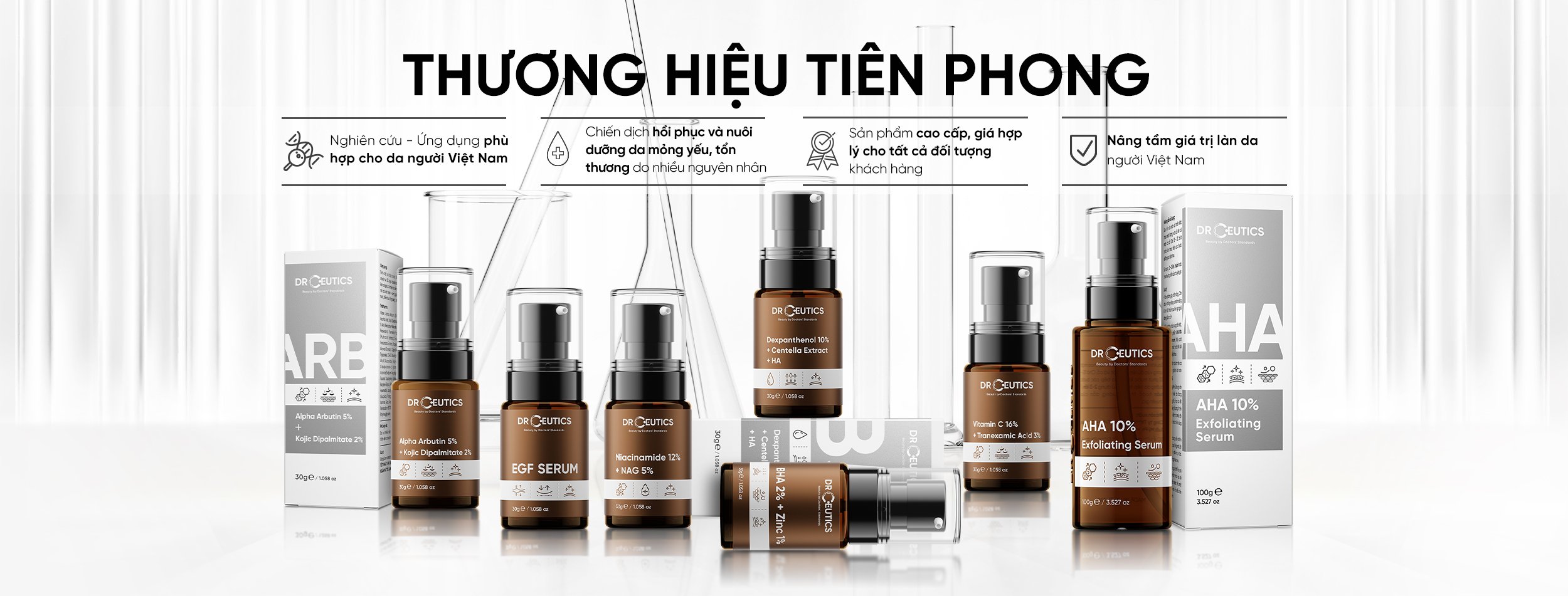 Logo và hình ảnh đại diện thương hiệu DrCuetics