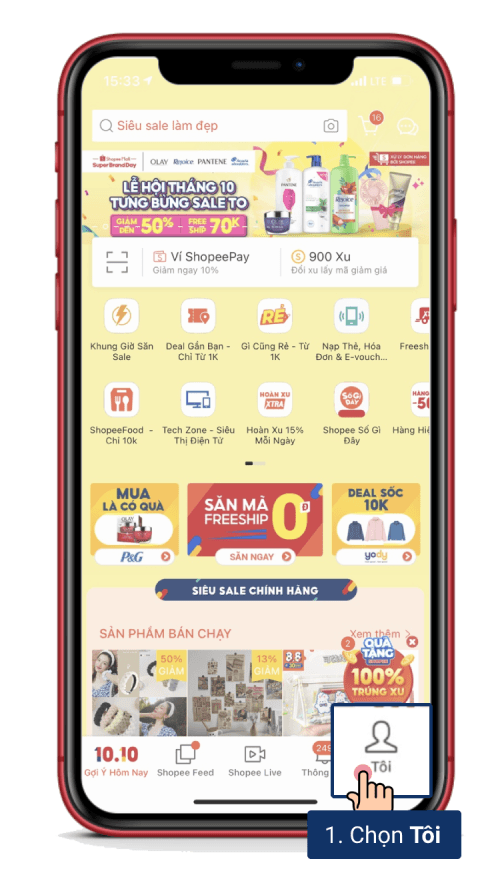 Hướng dẫn xóa tài khoản Shopee trên ứng dụng
