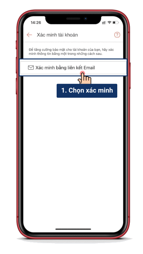Xác nhận xóa tài khoản Shopee bằng OTP