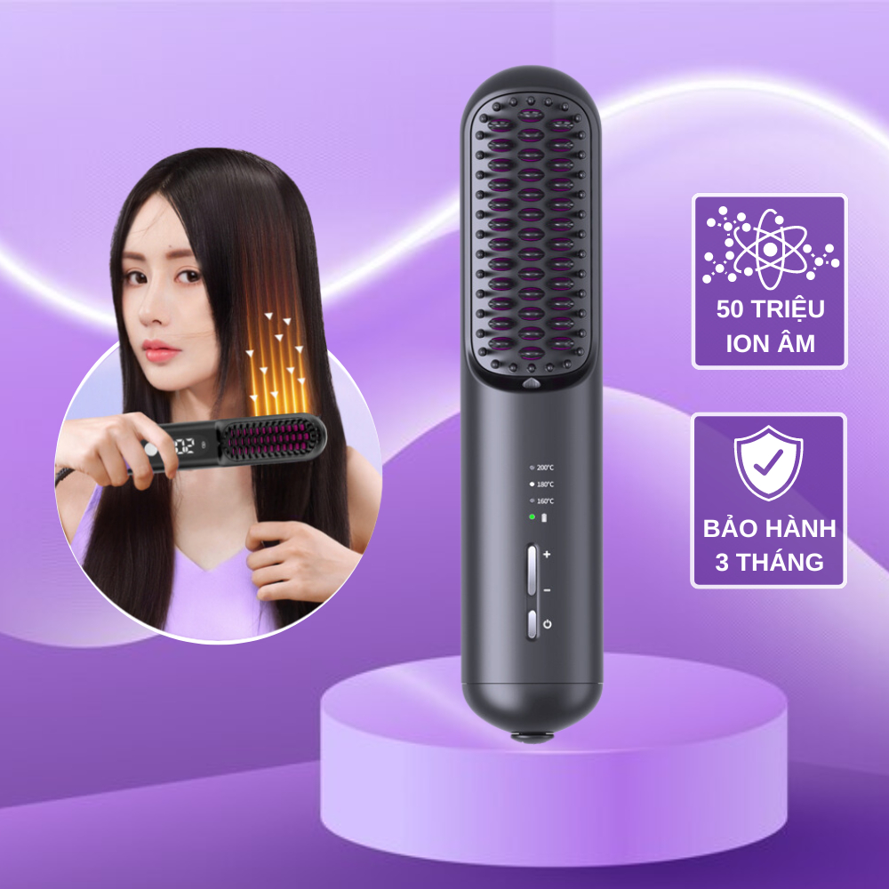 Top 5 lược điện không dây giá dưới 1 triệu, bán chạy nhất trên Shopee