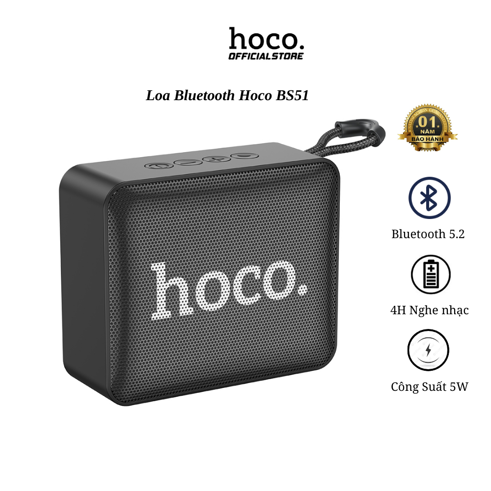 Loa bluetooth Hoco BS51 thiết kế nhỏ gọn