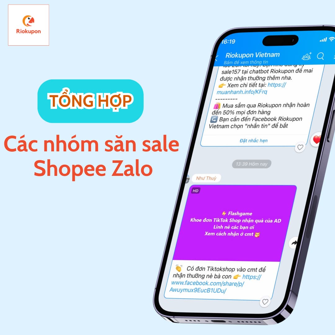Tổng hợp các nhóm săn sale Shopee Zalo