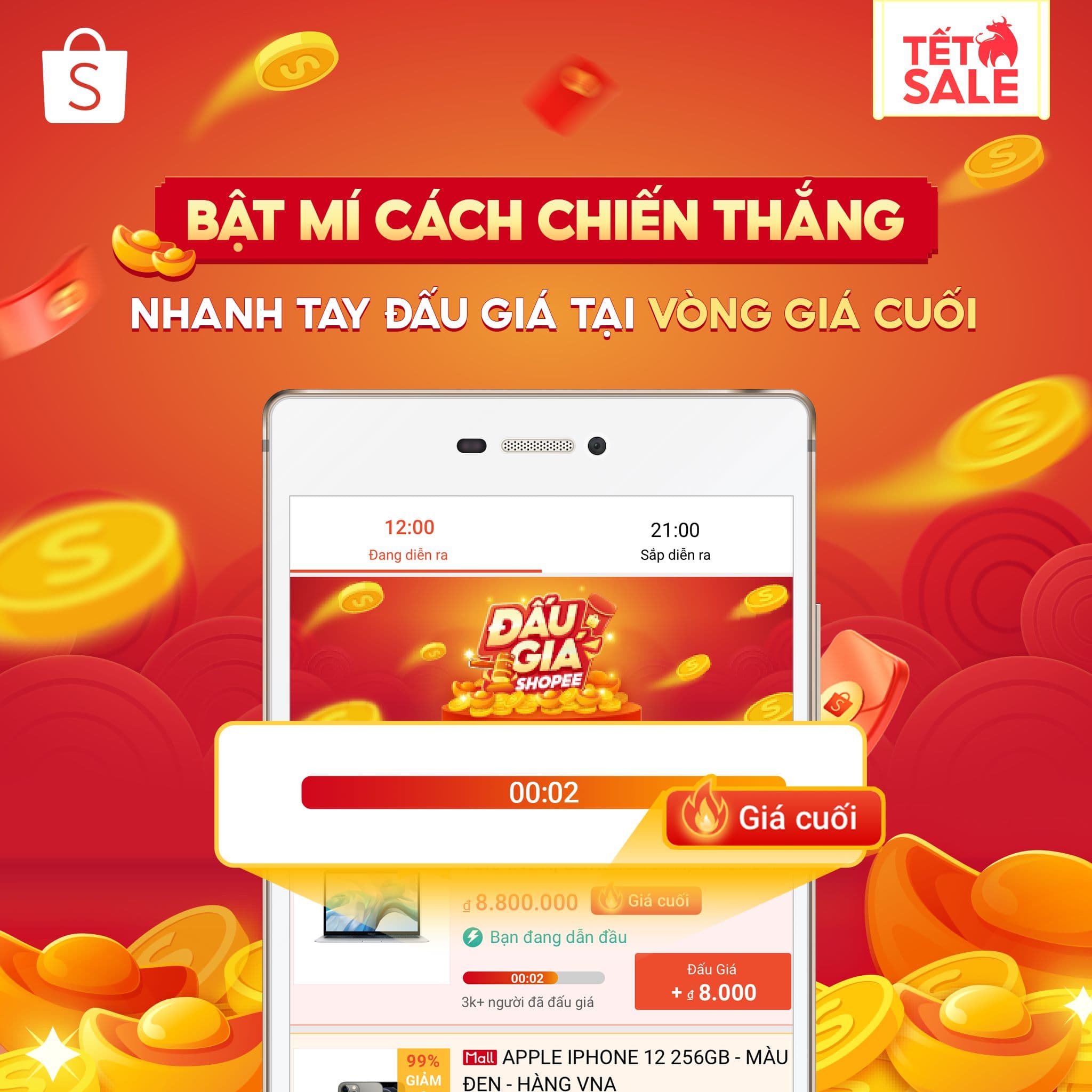Hướng dẫn chi tiết tham gia đấu giá trên Shopee Live