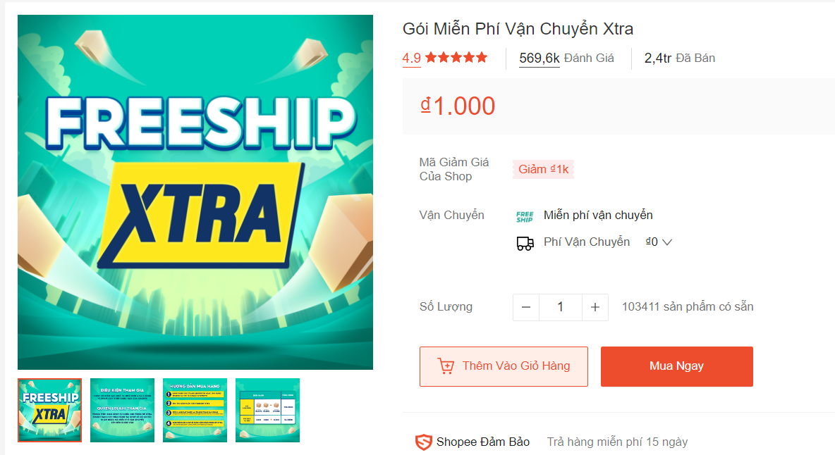 Bảng phí dịch vụ Shopee chi tiết