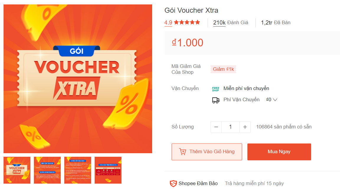 Chi tiết phí quảng cáo Shopee Ads