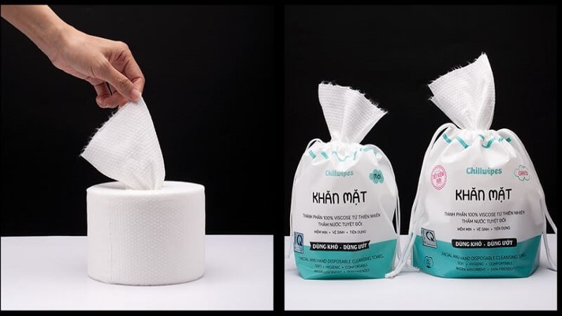 Hướng dẫn sử dụng khăn mặt khô Chillwipes từng bước