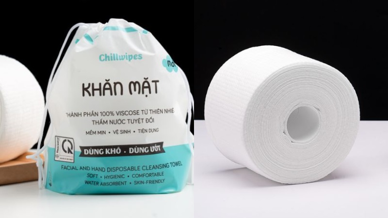 Khăn mặt khô Chillwipes phù hợp cho trẻ em và người có da nhạy cảm