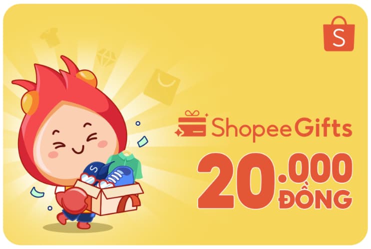 Mệnh giá Shopee Gift - Bảng liệt kê các mệnh giá phổ biến