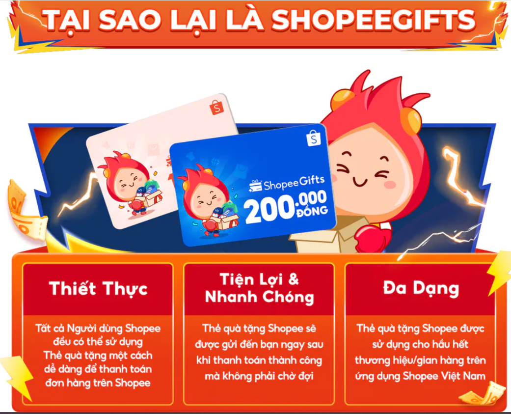 Ưu đãi Shopee Gift - Hình ảnh minh họa deal hời