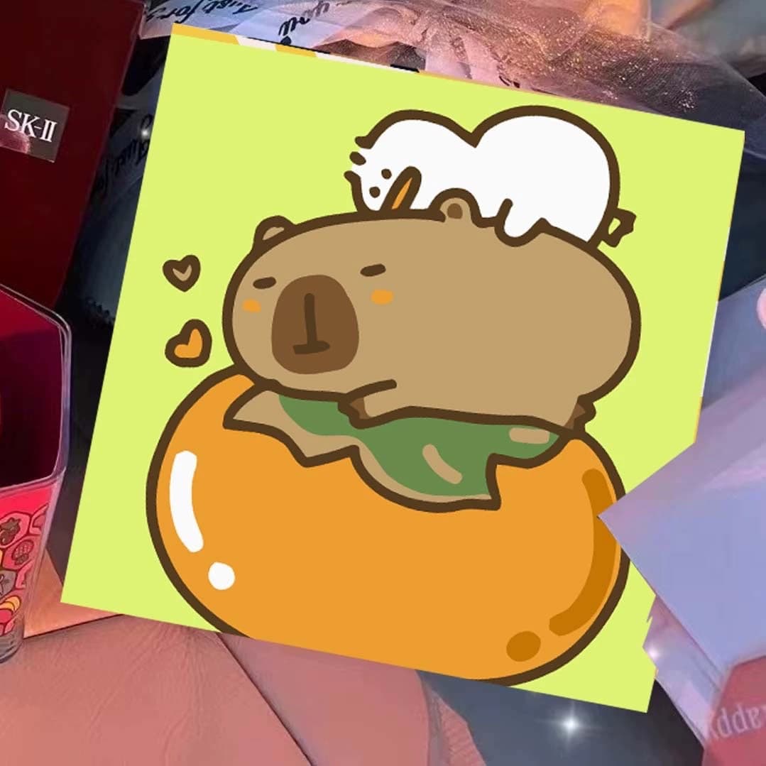 Tranh tô màu theo số Capybara với độ phức tạp vừa phải
