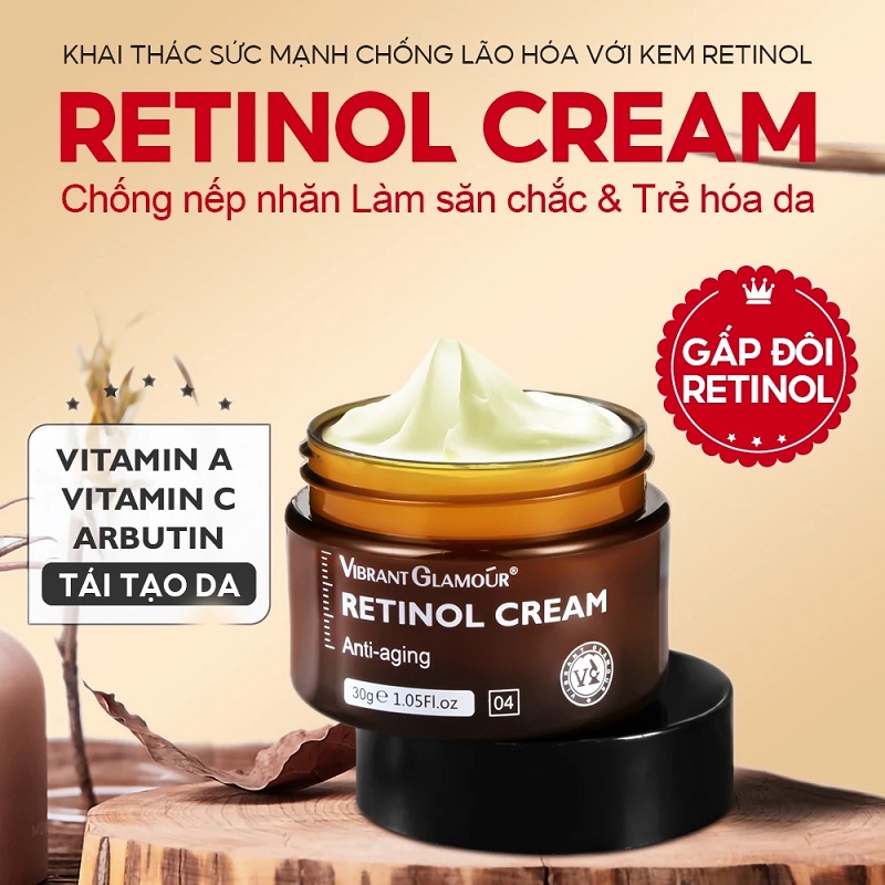 Kem dưỡng ẩm Retinol VIBRANT GLAMOUR chống lão hóa