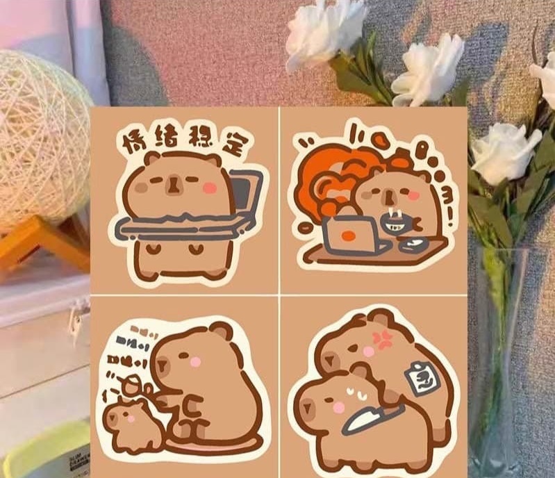 Review tranh tô màu Capybara dễ thương, chất lượng cao