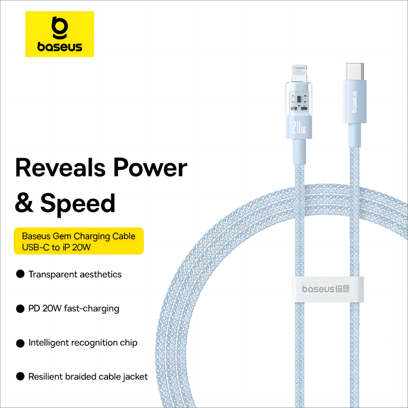 Dây cáp USB-C to Lightning Baseus