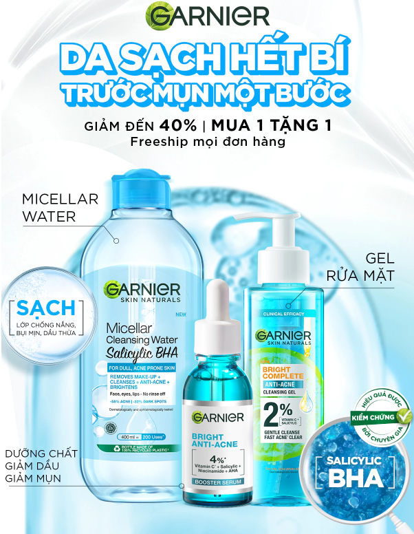 Serum Garnier trong Shopee 10.10