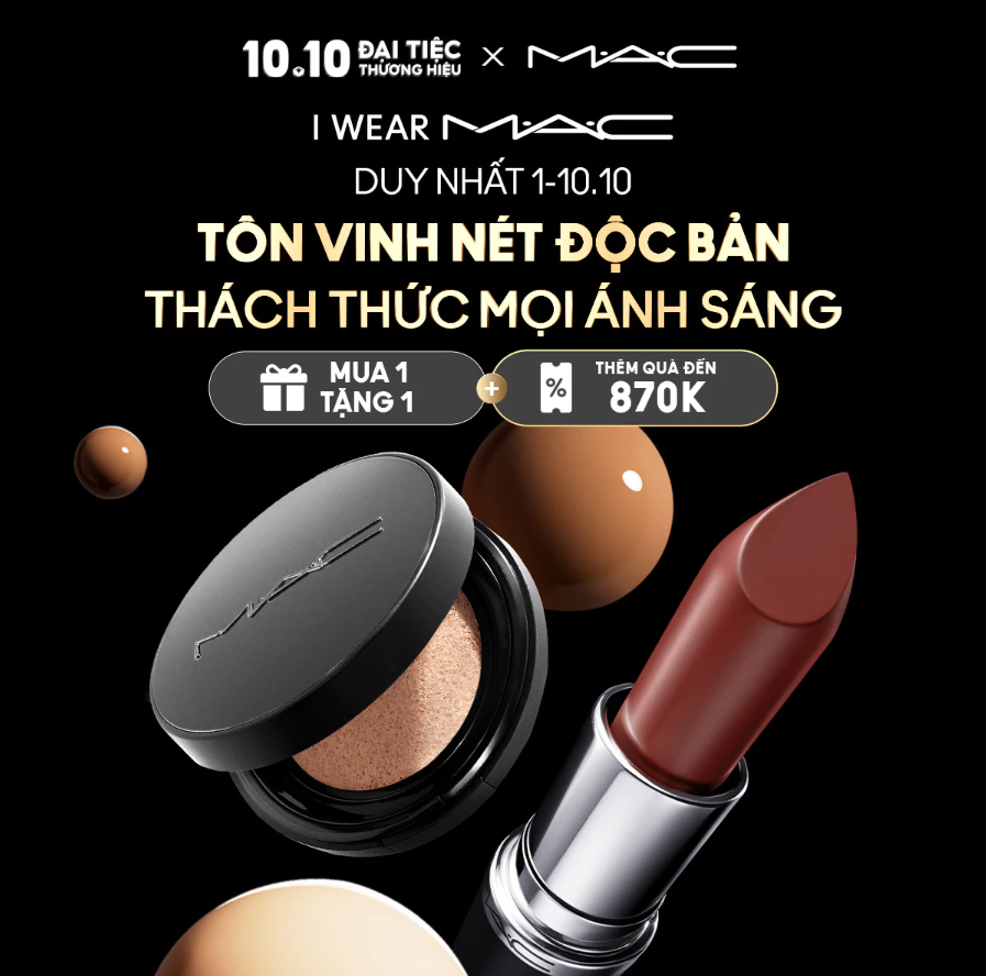 Son MAC trong Shopee 10.10