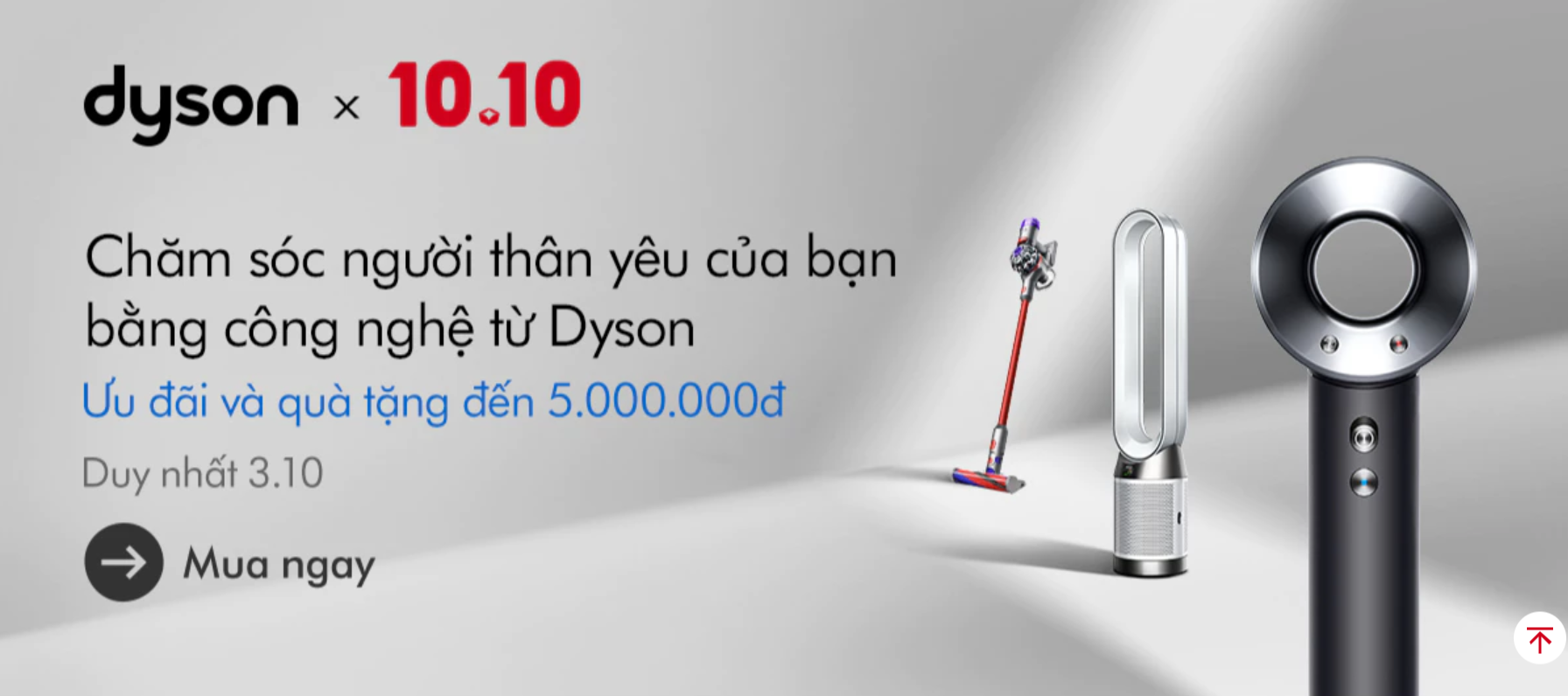 Sản phẩm Dyson trong Shopee 10.10