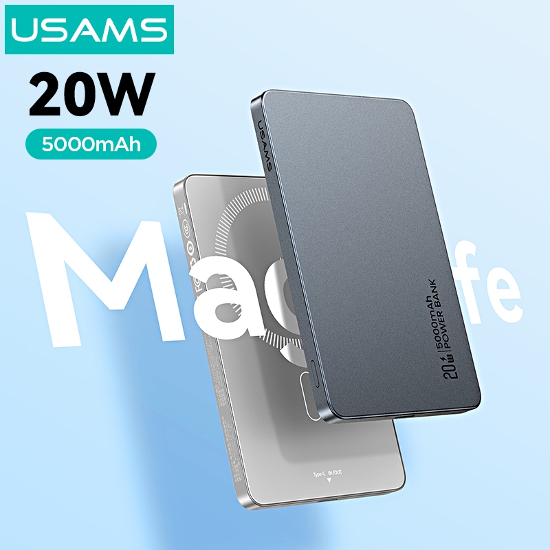 Sạc từ tính không dây USAMS Wireless Power bank 5000mAh