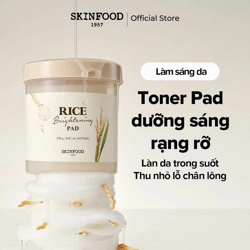 Review bộ mỹ phẩm từ gạo của brand Skinfood và cách sử dụng