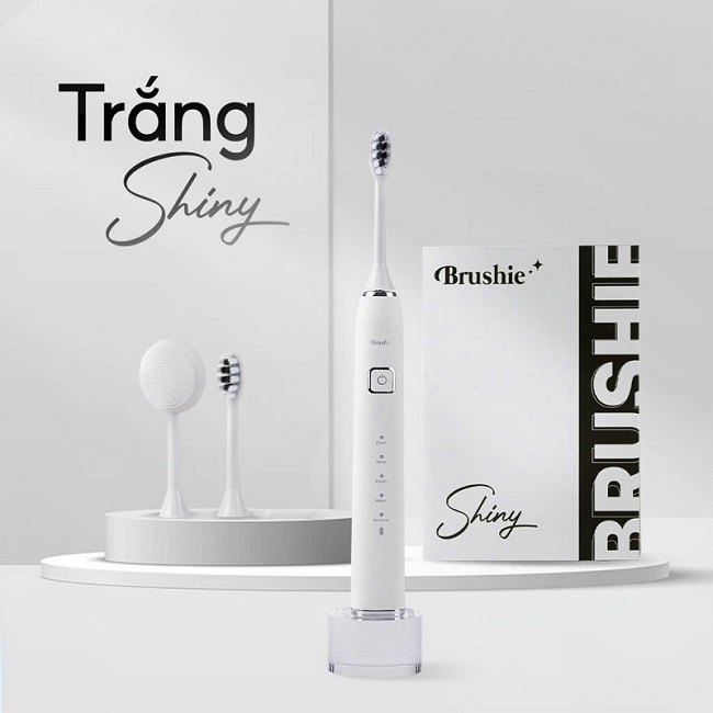 Bàn chải điện Brushie tích hợp máy rửa mặt