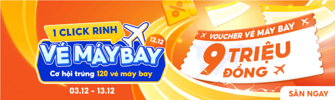 Hình ảnh minh họa chương trình trúng vé máy bay