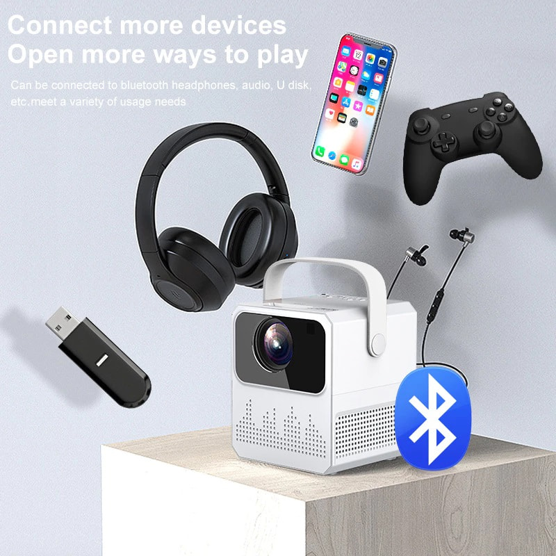 Loa âm thanh vòm trên máy chiếu mini S8 Pro