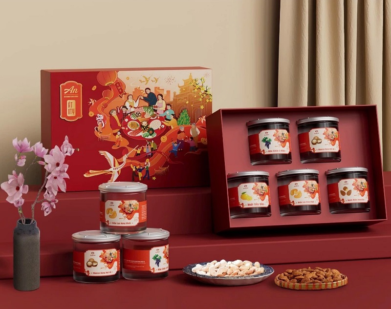 Hộp quà Tết 2025 DK Harvest đẹp