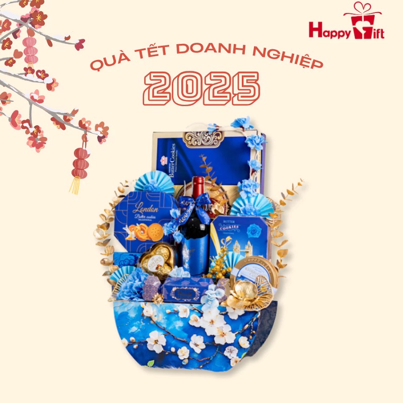 Set quà Tết sang trọng 12 món Happy Gift 2025