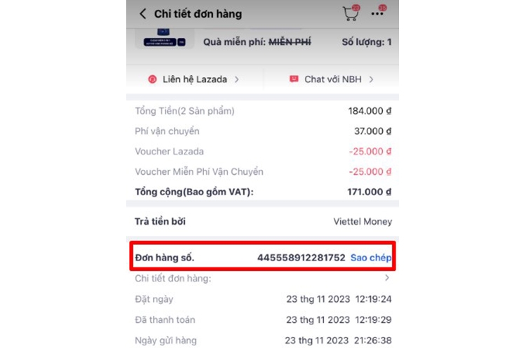 Gọi tổng đài Lazada 1900 6509
