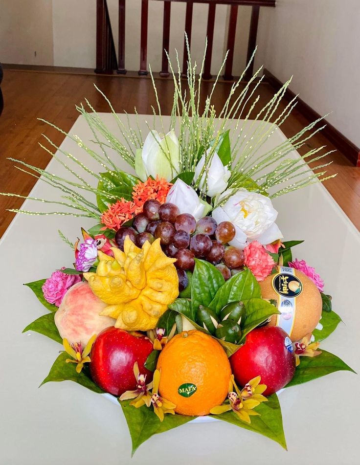 Mẫu mâm ngũ quả miền Trung đơn giản