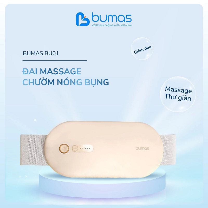 Đai chườm nóng massage bụng BUMAS BU01