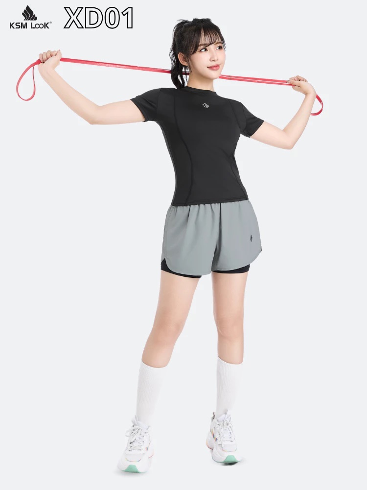 Set đồ tập gym yoga aerobic KSMLOOK co giãn 4 chiều, ôm dáng