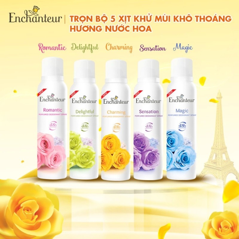 Combo 2 xịt khử mùi cho nữ Enchanteur