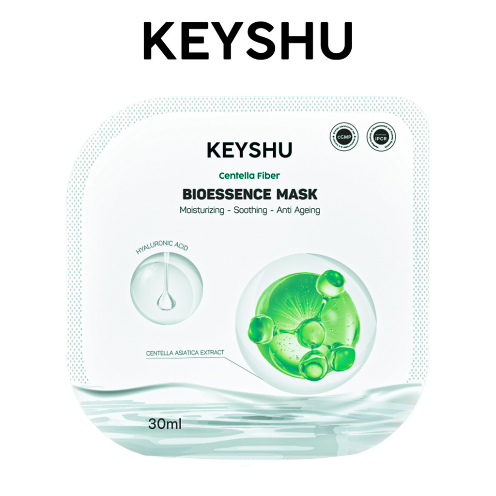 Review tất tần tật về mặt nạ sợi xơ Rau Má Centella Fiber KEYSHU