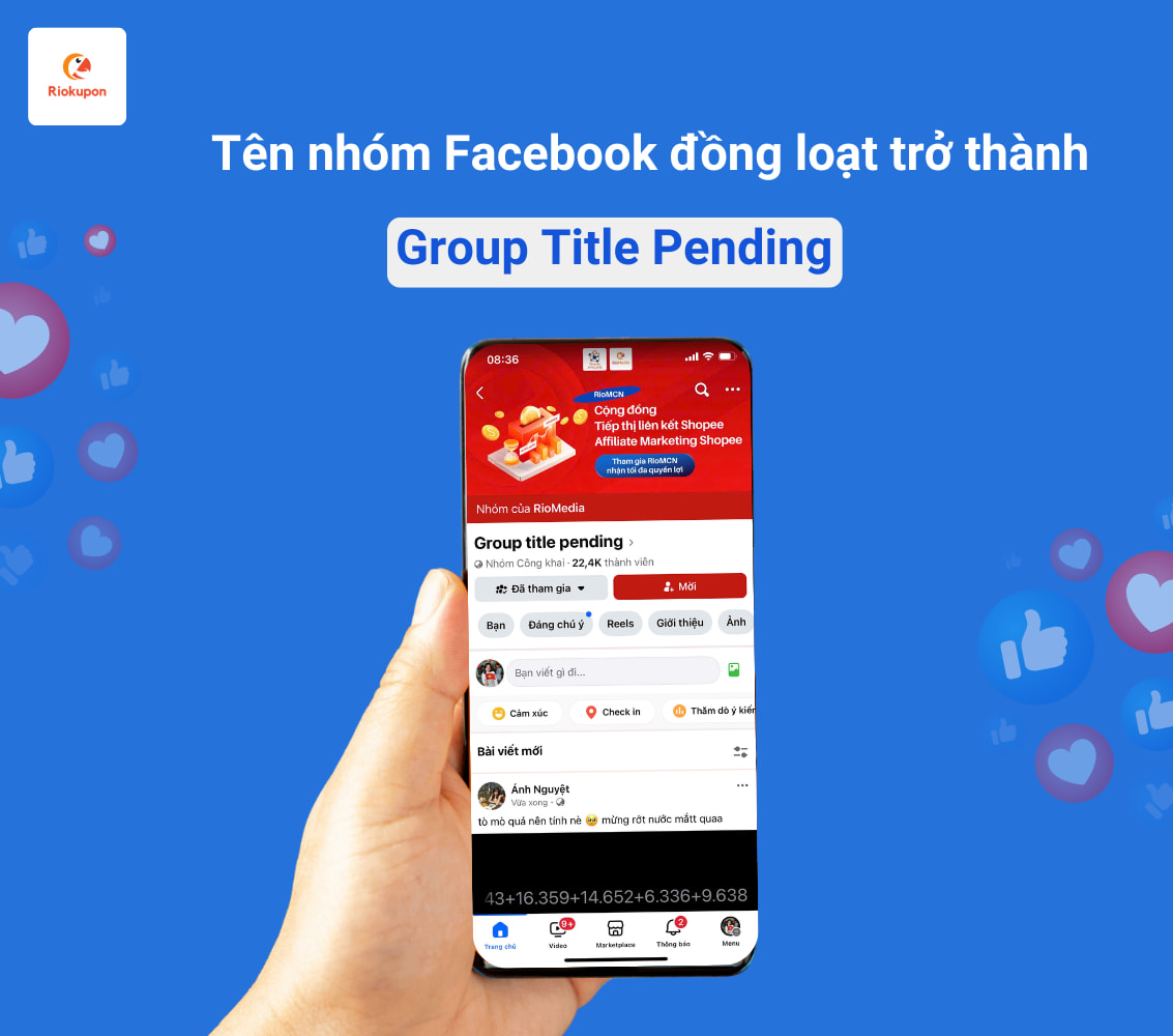 Group Title Pending - Tên group phổ biến nhất lúc này và sự cố hi hữu của Facebook