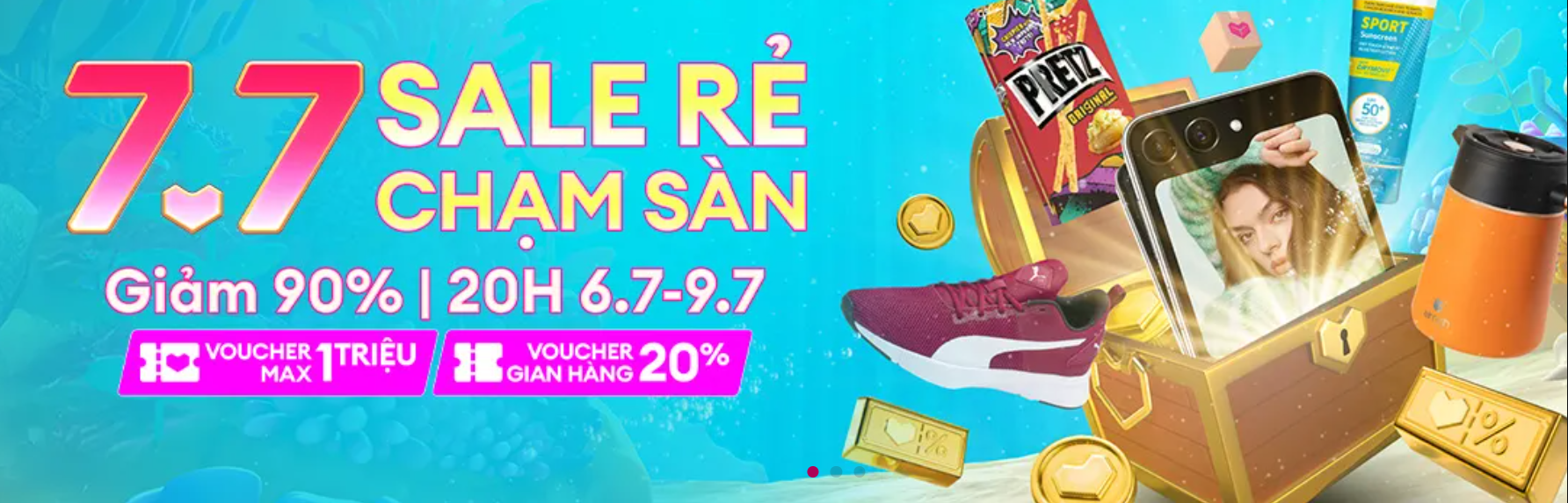 Lazada sale 7.7| Deal rẻ chạm sàn, giá tiết kiệm tới 90%