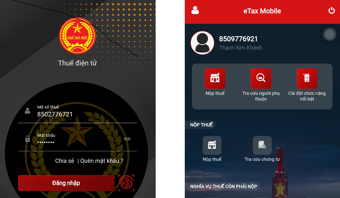 Hướng dẫn cách xử lý lỗi xác thực người dùng trên eTax Mobile