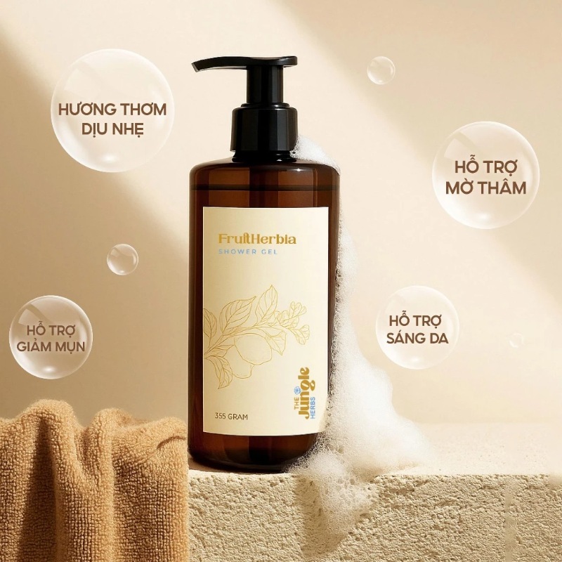 Sữa tắm thảo mộc FruitHerbia cho da nhạy cảm