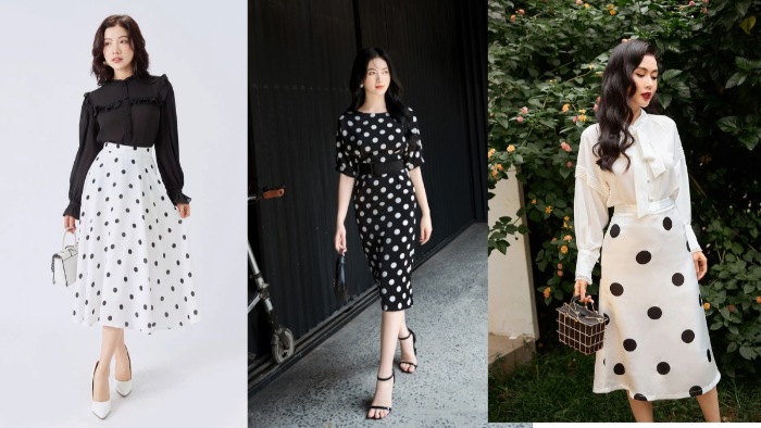 Xem ngay 7 mẫu đầm chấm bi mặc lên là auto xinh cho con gái
