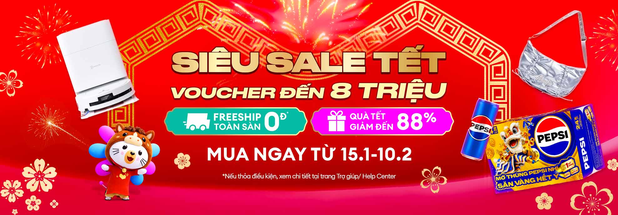Thời gian Lazada sale 15.01 siêu sale Tết 2026