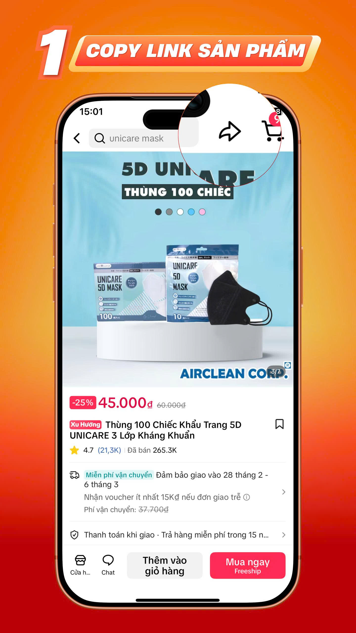 Copy link sản phẩm