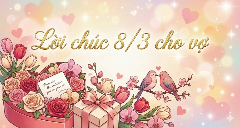 Lời chúc 8/3 dành cho vợ người yêu