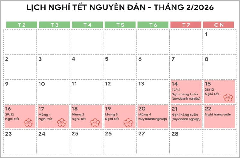 Lịch nghỉ lễ giỗ tổ Hùng Vương 2026 người lao động