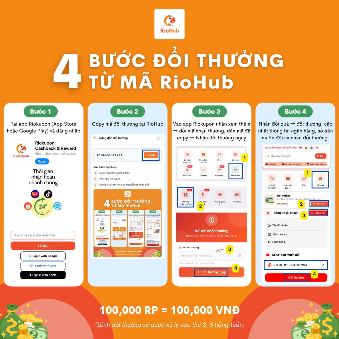 Hướng dẫn đổi thưởng