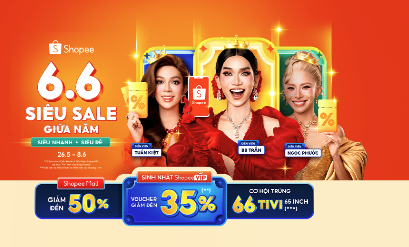 SHOPEE 6.6 SIÊU SALE - TỔNG HỢP ƯU ĐÃI VÀ MÃ GIẢM GIÁ MỚI NHẤT 